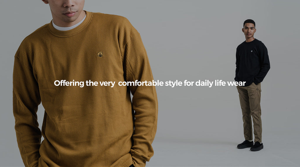 Offering the very comfortable style for the daily life wear.